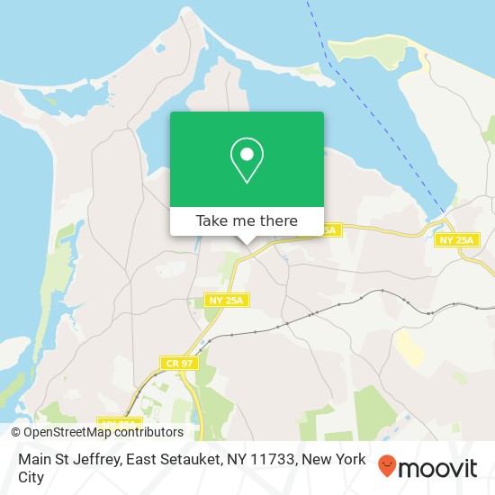 Mapa de Main St Jeffrey, East Setauket, NY 11733