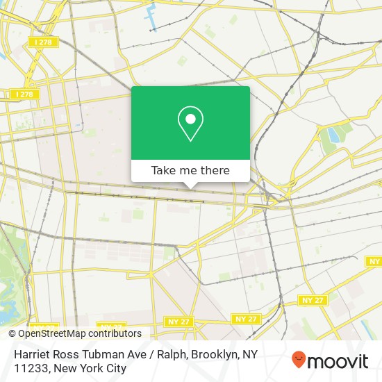 Harriet Ross Tubman Ave / Ralph, Brooklyn, NY 11233 map