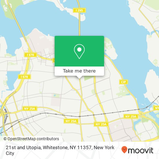 Mapa de 21st and Utopia, Whitestone, NY 11357