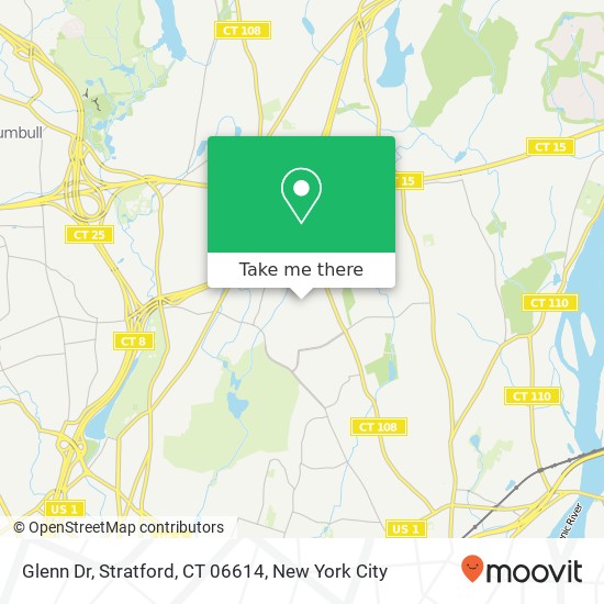 Glenn Dr, Stratford, CT 06614 map