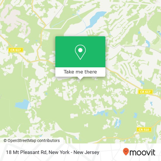 Mapa de 18 Mt Pleasant Rd, Morristown, NJ 07960