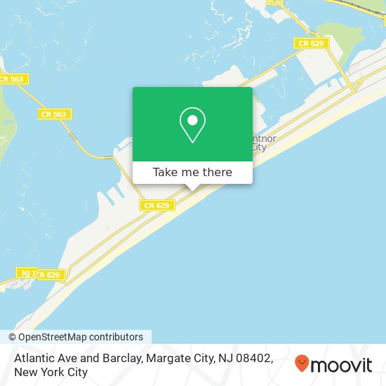 Atlantic Ave and Barclay, Margate City, NJ 08402 map