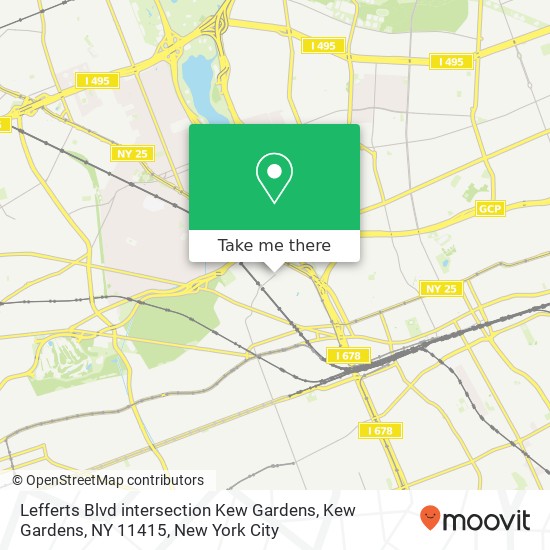 Mapa de Lefferts Blvd intersection Kew Gardens, Kew Gardens, NY 11415