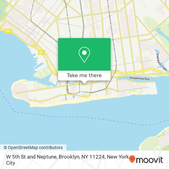 Mapa de W 5th St and Neptune, Brooklyn, NY 11224