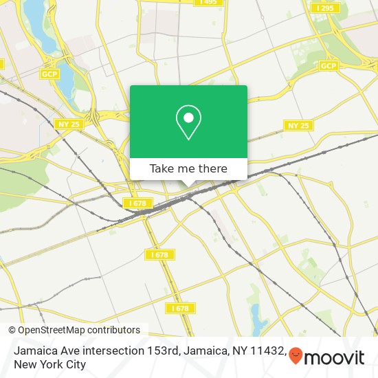 Jamaica Ave intersection 153rd, Jamaica, NY 11432 map