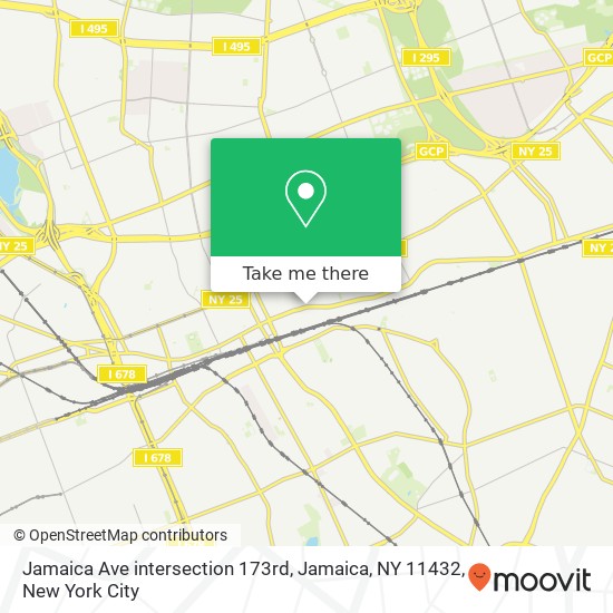 Mapa de Jamaica Ave intersection 173rd, Jamaica, NY 11432