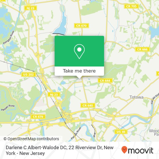 Mapa de Darlene C Albert-Walode DC, 22 Riverview Dr