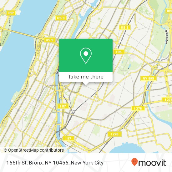 165th St, Bronx, NY 10456 map