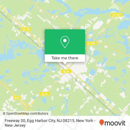 Freeway 30, Egg Harbor City, NJ 08215 map