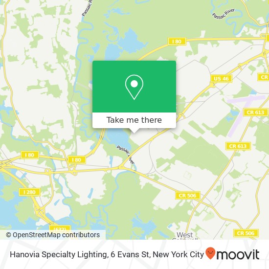 Mapa de Hanovia Specialty Lighting, 6 Evans St
