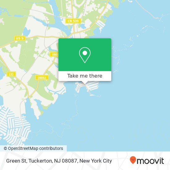 Mapa de Green St, Tuckerton, NJ 08087
