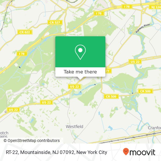 Mapa de RT-22, Mountainside, NJ 07092