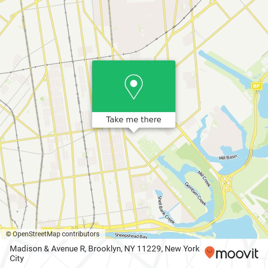 Mapa de Madison & Avenue R, Brooklyn, NY 11229