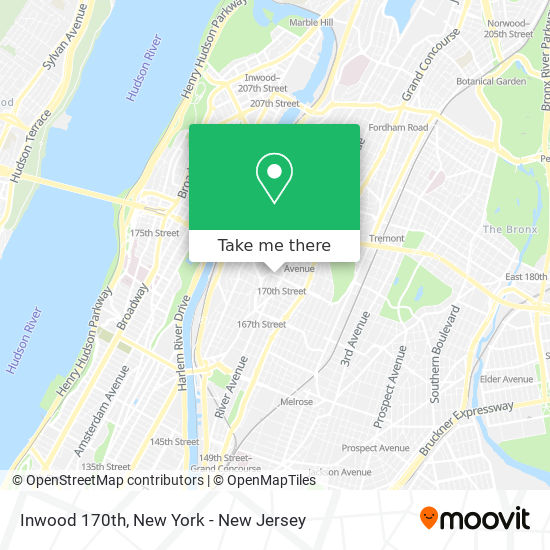 Inwood 170th map