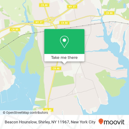 Mapa de Beacon Hounslow, Shirley, NY 11967
