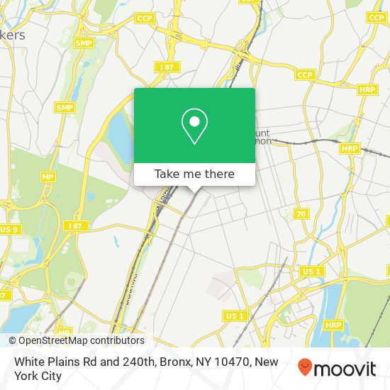 Mapa de White Plains Rd and 240th, Bronx, NY 10470