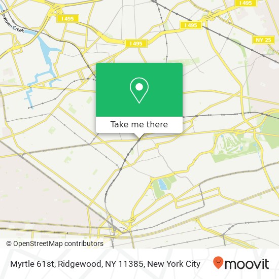 Mapa de Myrtle 61st, Ridgewood, NY 11385