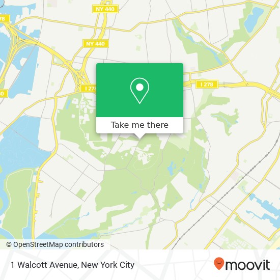 Mapa de 1 Walcott Avenue