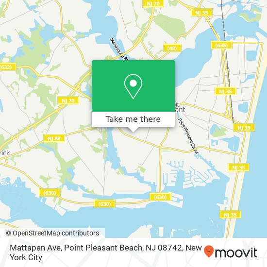 Mattapan Ave, Point Pleasant Beach, NJ 08742 map