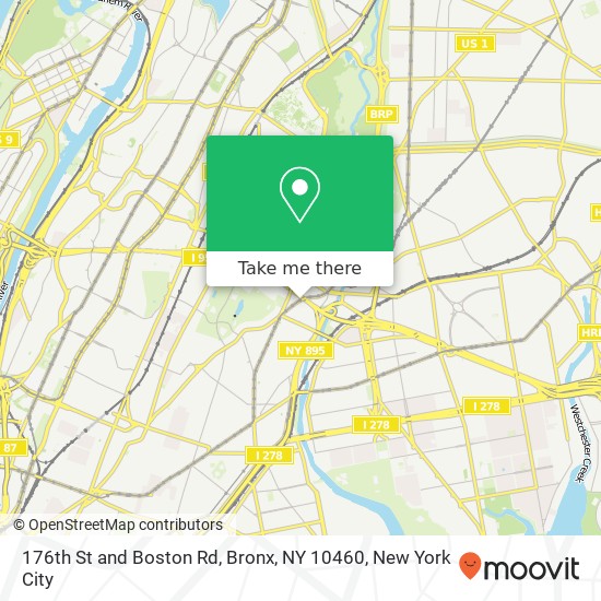 176th St and Boston Rd, Bronx, NY 10460 map