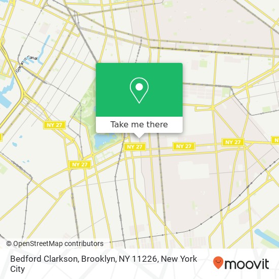 Mapa de Bedford Clarkson, Brooklyn, NY 11226