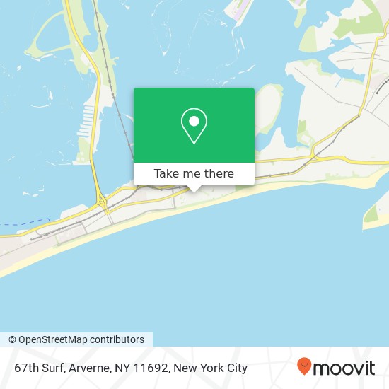 Mapa de 67th Surf, Arverne, NY 11692