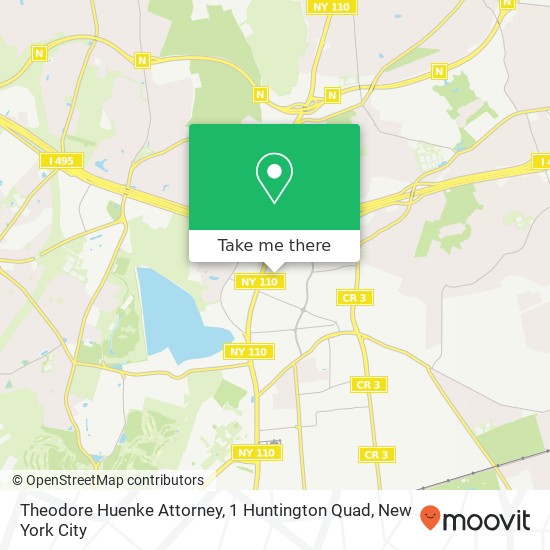 Mapa de Theodore Huenke Attorney, 1 Huntington Quad