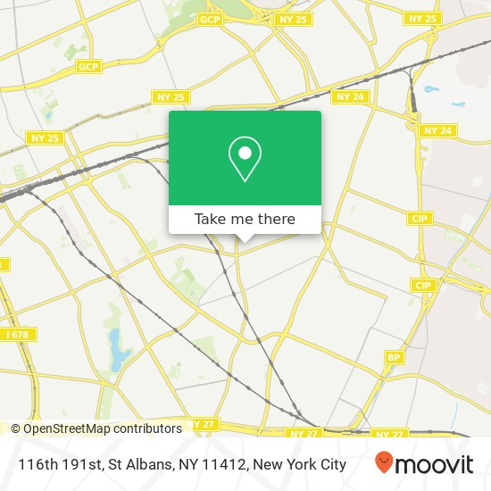 116th 191st, St Albans, NY 11412 map