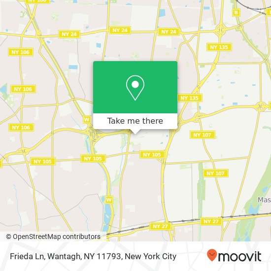 Mapa de Frieda Ln, Wantagh, NY 11793