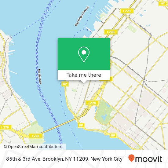85th & 3rd Ave, Brooklyn, NY 11209 map
