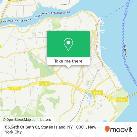 Mapa de 66,Seth Ct Seth Ct, Staten Island, NY 10301