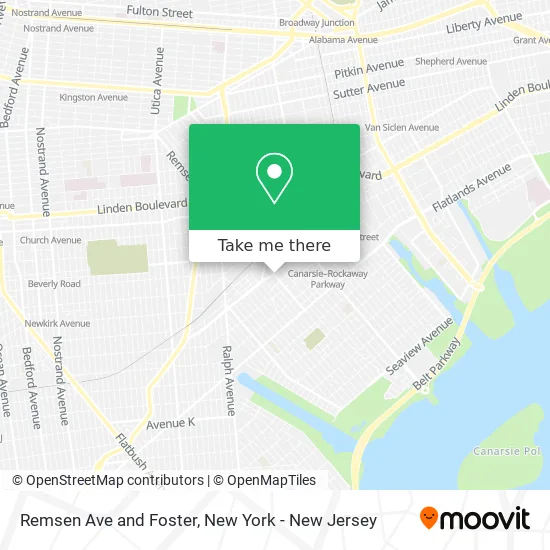 Remsen Ave and Foster map