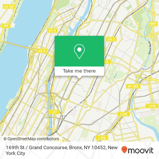 169th St / Grand Concourse, Bronx, NY 10452 map
