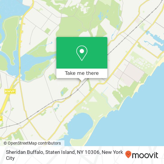 Mapa de Sheridan Buffalo, Staten Island, NY 10306