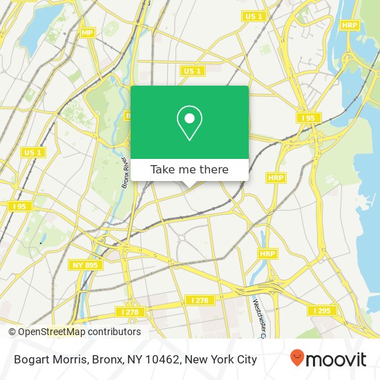 Mapa de Bogart Morris, Bronx, NY 10462