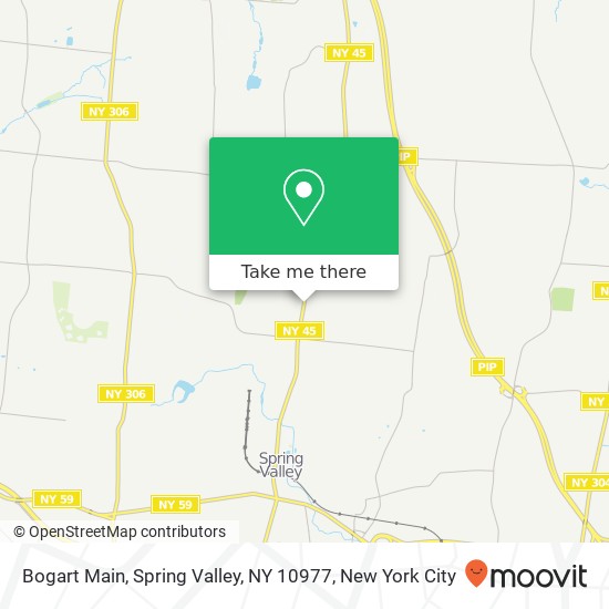Mapa de Bogart Main, Spring Valley, NY 10977