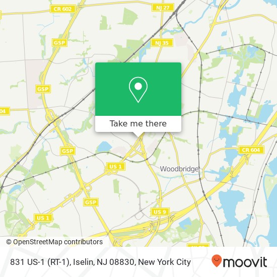 831 US-1 (RT-1), Iselin, NJ 08830 map