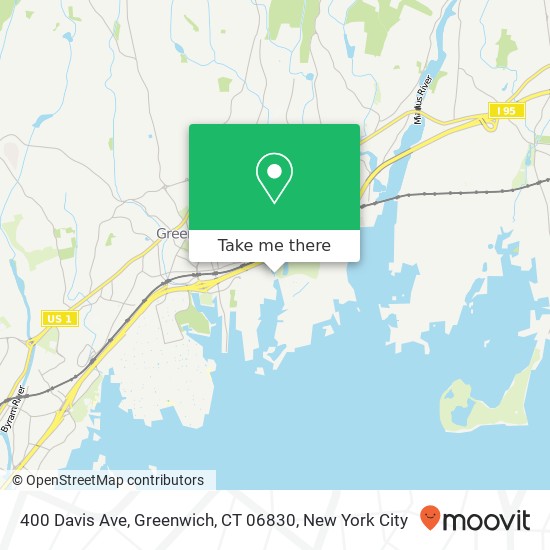 Mapa de 400 Davis Ave, Greenwich, CT 06830