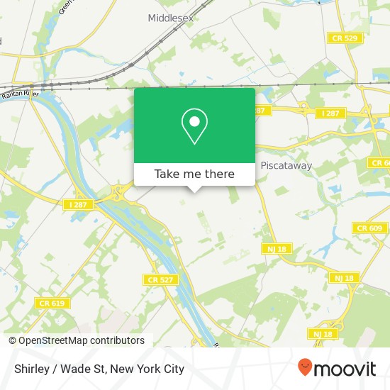 Mapa de Shirley / Wade St, Piscataway, NJ 08854