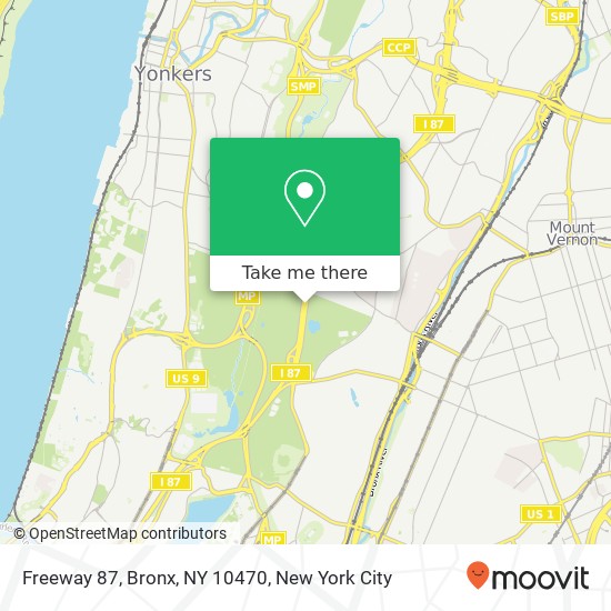 Freeway 87, Bronx, NY 10470 map
