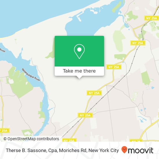 Mapa de Therse B. Sassone, Cpa, Moriches Rd