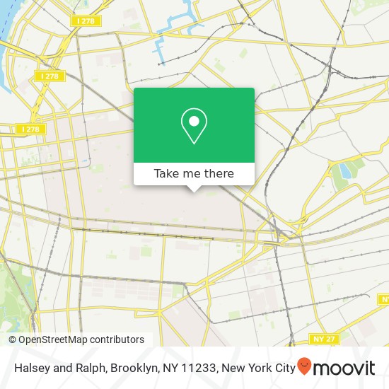 Halsey and Ralph, Brooklyn, NY 11233 map