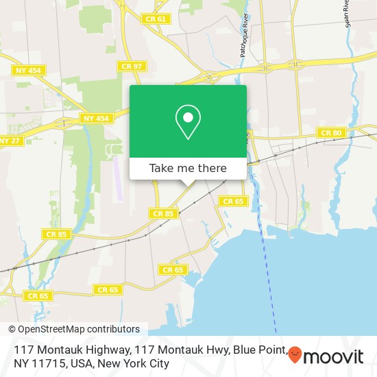 117 Montauk Highway, 117 Montauk Hwy, Blue Point, NY 11715, USA map