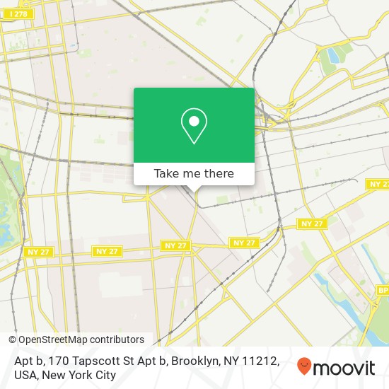 Apt b, 170 Tapscott St Apt b, Brooklyn, NY 11212, USA map