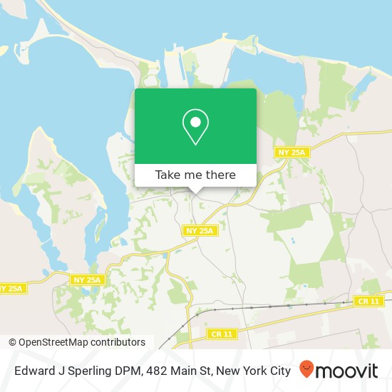 Edward J Sperling DPM, 482 Main St map