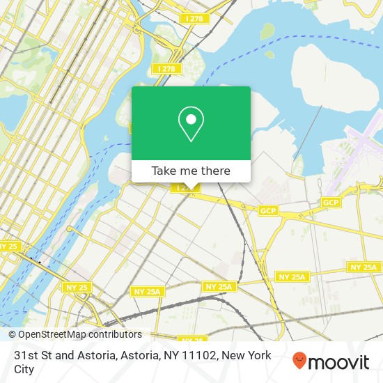 Mapa de 31st St and Astoria, Astoria, NY 11102