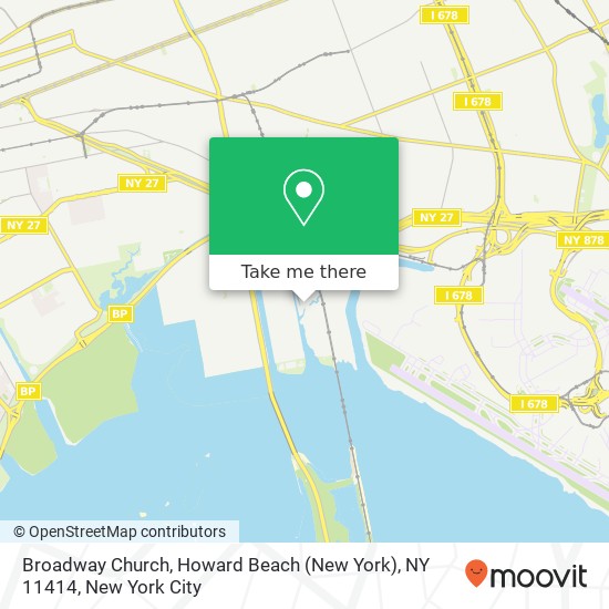 Broadway Church, Howard Beach (New York), NY 11414 map