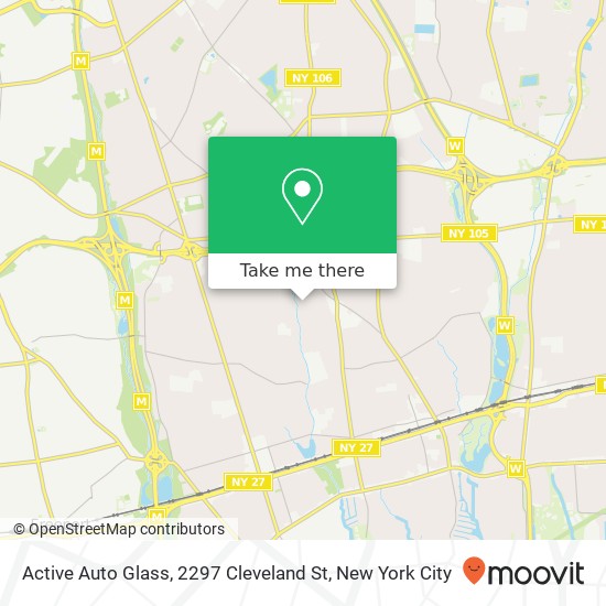 Mapa de Active Auto Glass, 2297 Cleveland St