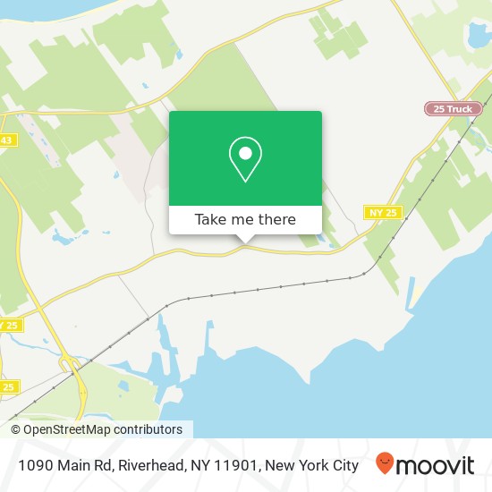 Mapa de 1090 Main Rd, Riverhead, NY 11901