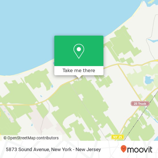 Mapa de 5873 Sound Avenue, 5873 Sound Ave, Riverhead, NY 11901, USA